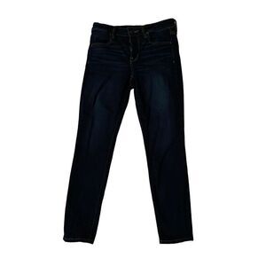 American Eagle Outfitters Ne(X)T Level Stretch Jeggings Dark Blue Denim Size 8 S